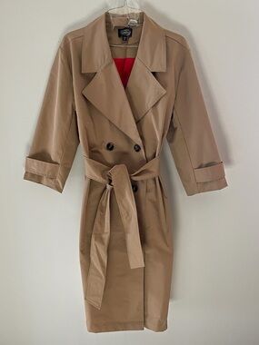 NWOT Jamey Perry For JCPenny Collection Truly Adaptive Trench Coat Tan, Medium